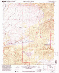 Tularosa Canyon New Mexico Historical topographic map, 1:24000 scale, 7.5 X 7.5 Minute, Year 1999
