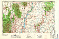 Tularosa New Mexico Historical topographic map, 1:250000 scale, 1 X 2 Degree, Year 1954