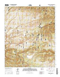 Tularosa Canyon New Mexico Current topographic map, 1:24000 scale, 7.5 X 7.5 Minute, Year 2017