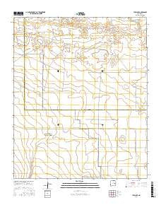 Tule Lake New Mexico Current topographic map, 1:24000 scale, 7.5 X 7.5 Minute, Year 2017