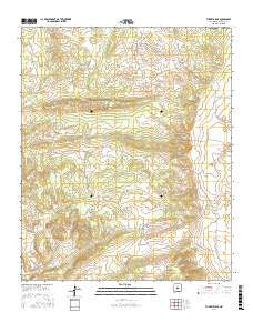 Turkey Ridge New Mexico Current topographic map, 1:24000 scale, 7.5 X 7.5 Minute, Year 2017