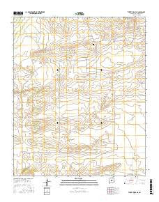 Turkey Ridge NE New Mexico Current topographic map, 1:24000 scale, 7.5 X 7.5 Minute, Year 2017