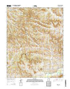 Turley New Mexico Current topographic map, 1:24000 scale, 7.5 X 7.5 Minute, Year 2013