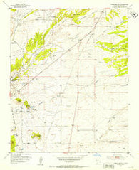 Turquoise Hill New Mexico Historical topographic map, 1:24000 scale, 7.5 X 7.5 Minute, Year 1952