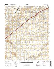 Turquoise Hill New Mexico Current topographic map, 1:24000 scale, 7.5 X 7.5 Minute, Year 2017