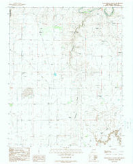 Tuscocoillo Canyon New Mexico Historical topographic map, 1:24000 scale, 7.5 X 7.5 Minute, Year 1989