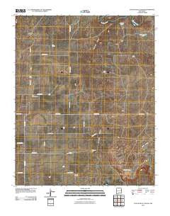 Tuscocoillo Canyon New Mexico Historical topographic map, 1:24000 scale, 7.5 X 7.5 Minute, Year 2010