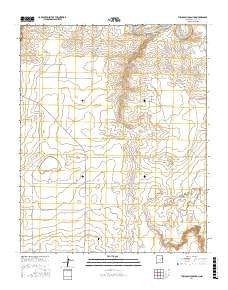 Tuscocoillo Canyon New Mexico Current topographic map, 1:24000 scale, 7.5 X 7.5 Minute, Year 2017