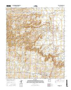 Twin Lakes New Mexico Current topographic map, 1:24000 scale, 7.5 X 7.5 Minute, Year 2017