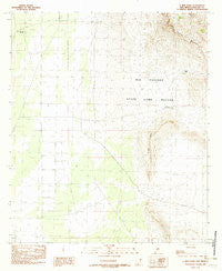 U Bar Ridge New Mexico Historical topographic map, 1:24000 scale, 7.5 X 7.5 Minute, Year 1982