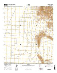 U Bar Ridge New Mexico Current topographic map, 1:24000 scale, 7.5 X 7.5 Minute, Year 2017