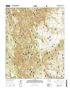 Underwood Lake New Mexico Current topographic map, 1:24000 scale, 7.5 X 7.5 Minute, Year 2017