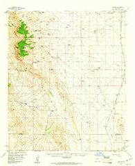 Upham New Mexico Historical topographic map, 1:62500 scale, 15 X 15 Minute, Year 1959