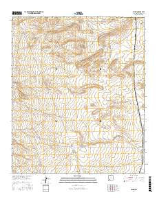 Upham New Mexico Current topographic map, 1:24000 scale, 7.5 X 7.5 Minute, Year 2017