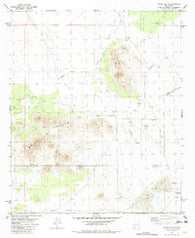 Upham Hills New Mexico Historical topographic map, 1:24000 scale, 7.5 X 7.5 Minute, Year 1981