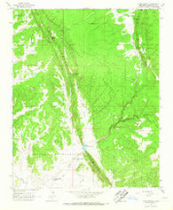 Upper Nutria New Mexico Historical topographic map, 1:24000 scale, 7.5 X 7.5 Minute, Year 1963