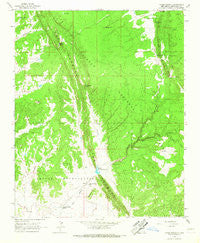 Upper Nutria New Mexico Historical topographic map, 1:24000 scale, 7.5 X 7.5 Minute, Year 1963