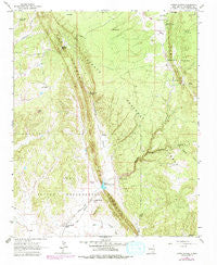 Upper Nutria New Mexico Historical topographic map, 1:24000 scale, 7.5 X 7.5 Minute, Year 1963