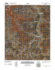 Upper Galestina Canyon New Mexico Historical topographic map, 1:24000 scale, 7.5 X 7.5 Minute, Year 2010