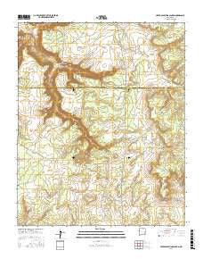 Upper Galestina Canyon New Mexico Current topographic map, 1:24000 scale, 7.5 X 7.5 Minute, Year 2017