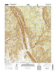 Upper Nutria New Mexico Current topographic map, 1:24000 scale, 7.5 X 7.5 Minute, Year 2013