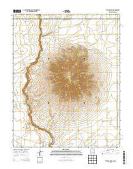 Ute Mountain New Mexico Current topographic map, 1:24000 scale, 7.5 X 7.5 Minute, Year 2013