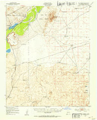 Val Verde New Mexico Historical topographic map, 1:62500 scale, 15 X 15 Minute, Year 1948