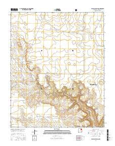 Valencia Spring New Mexico Current topographic map, 1:24000 scale, 7.5 X 7.5 Minute, Year 2017