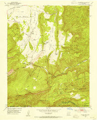 Vallecitos New Mexico Historical topographic map, 1:24000 scale, 7.5 X 7.5 Minute, Year 1953