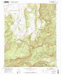 Vallecitos New Mexico Historical topographic map, 1:24000 scale, 7.5 X 7.5 Minute, Year 1953
