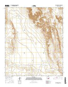 Van Winkle Lake New Mexico Current topographic map, 1:24000 scale, 7.5 X 7.5 Minute, Year 2017