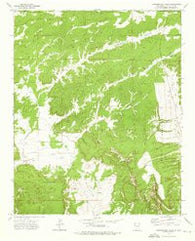 Vanderwagen Draw New Mexico Historical topographic map, 1:24000 scale, 7.5 X 7.5 Minute, Year 1972