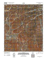 Vanderwagen Draw New Mexico Historical topographic map, 1:24000 scale, 7.5 X 7.5 Minute, Year 2010