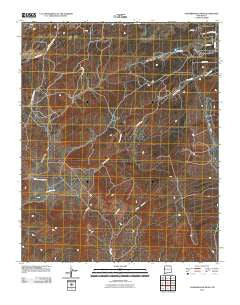 Vanderwagen Draw New Mexico Historical topographic map, 1:24000 scale, 7.5 X 7.5 Minute, Year 2010