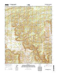 Vanderwagen Draw New Mexico Current topographic map, 1:24000 scale, 7.5 X 7.5 Minute, Year 2013