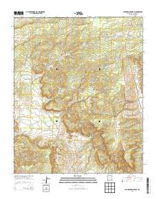 Vanderwagen Draw New Mexico Current topographic map, 1:24000 scale, 7.5 X 7.5 Minute, Year 2013