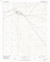 Vaughn New Mexico Historical topographic map, 1:24000 scale, 7.5 X 7.5 Minute, Year 1978