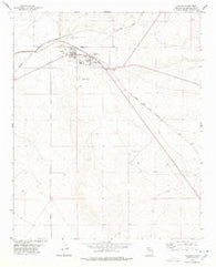 Vaughn New Mexico Historical topographic map, 1:24000 scale, 7.5 X 7.5 Minute, Year 1978