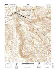 Vaughn New Mexico Current topographic map, 1:24000 scale, 7.5 X 7.5 Minute, Year 2017