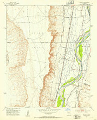 Veguita New Mexico Historical topographic map, 1:24000 scale, 7.5 X 7.5 Minute, Year 1952