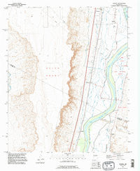 Veguita New Mexico Historical topographic map, 1:24000 scale, 7.5 X 7.5 Minute, Year 1991