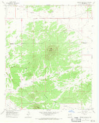 Veteado Mountain New Mexico Historical topographic map, 1:24000 scale, 7.5 X 7.5 Minute, Year 1967