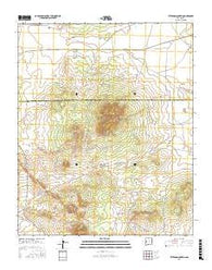 Veteado Mountain New Mexico Current topographic map, 1:24000 scale, 7.5 X 7.5 Minute, Year 2017
