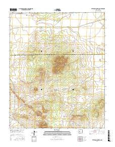 Veteado Mountain New Mexico Current topographic map, 1:24000 scale, 7.5 X 7.5 Minute, Year 2017