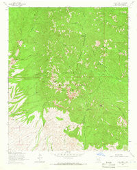 Vicks Peak New Mexico Historical topographic map, 1:24000 scale, 7.5 X 7.5 Minute, Year 1964