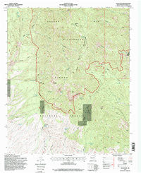 Vicks Peak New Mexico Historical topographic map, 1:24000 scale, 7.5 X 7.5 Minute, Year 1995
