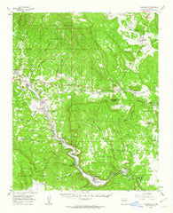 Villanueva New Mexico Historical topographic map, 1:62500 scale, 15 X 15 Minute, Year 1960