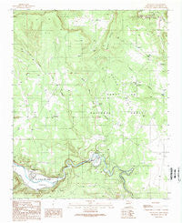 Villanueva New Mexico Historical topographic map, 1:24000 scale, 7.5 X 7.5 Minute, Year 1989