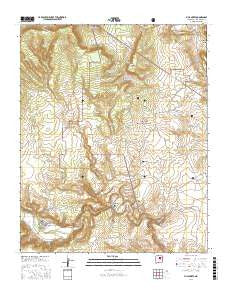 Villanueva New Mexico Current topographic map, 1:24000 scale, 7.5 X 7.5 Minute, Year 2017