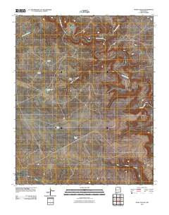 Wade Canyon New Mexico Historical topographic map, 1:24000 scale, 7.5 X 7.5 Minute, Year 2010